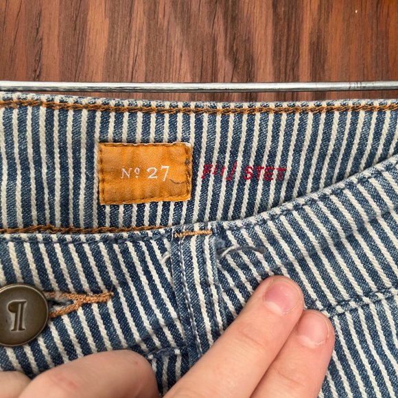 COPY - Anthropologie Pilcro and the Letterpress Pinstripe High Rise Skinny Jean… - Picture 5 of 13